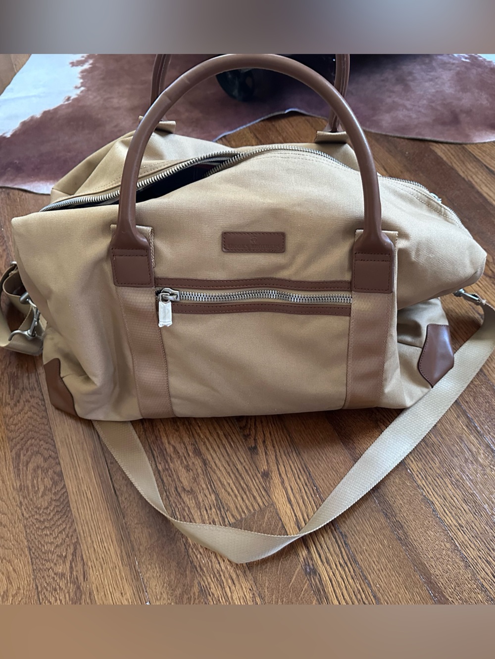 Canvas Brooks Brothers Ledger travel bag- UNISEX